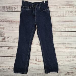 Vintage Casual Corner Jeans Women Sz 4 Stretch Bootcut High Rise Denim Dark Wash